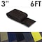 Electriduct Carpet Cable Cover, 6 ft L, 3 in W, 1 Channel, Nylon, Black CC-SC-3-6-BK - alternate 1